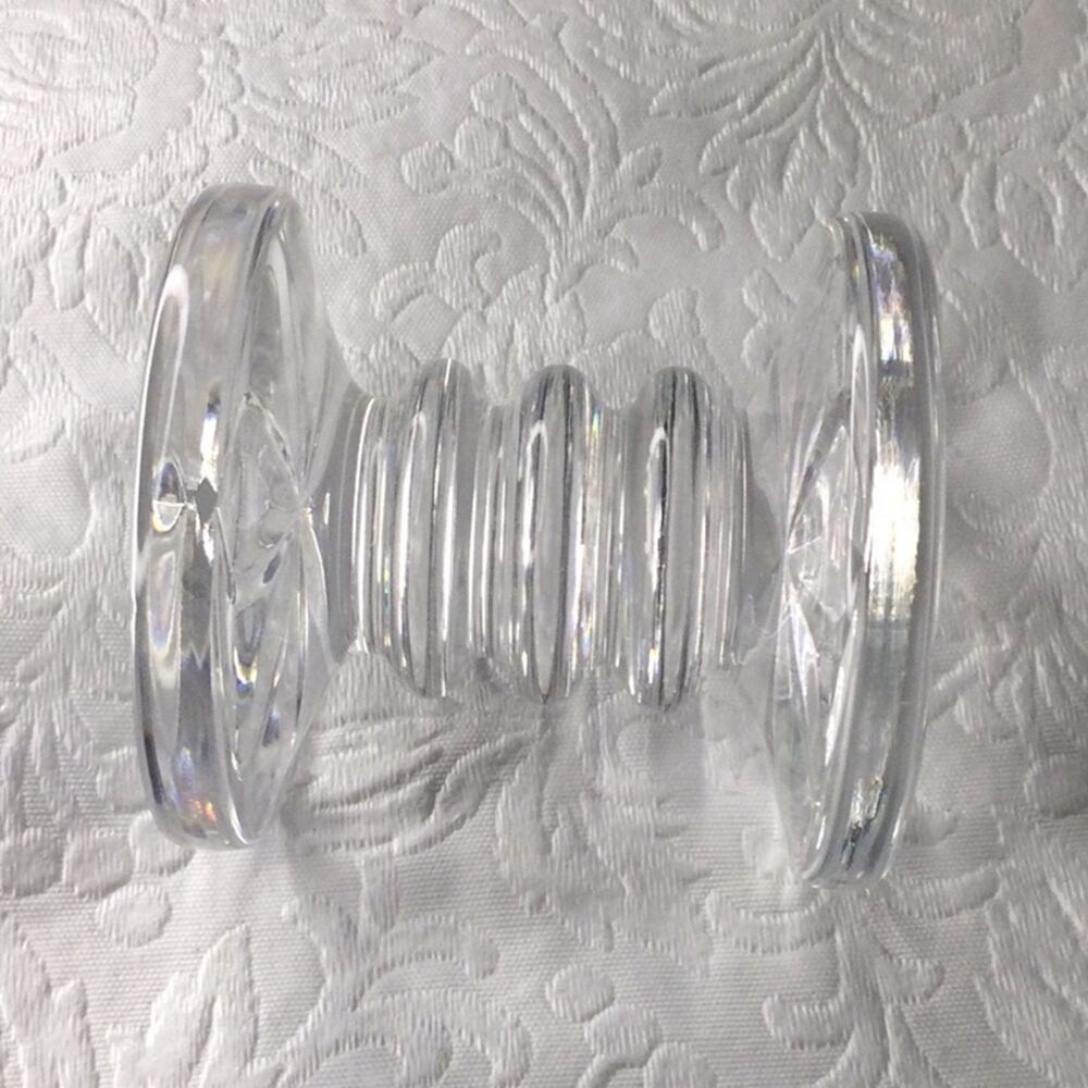 Waterford Vintage Cut Crystal 8 Point Star 3 Ring Table Accessories Knife Rest
